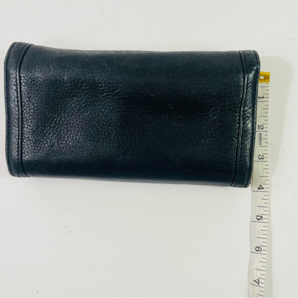 Tory Burch Black Leather Amanda Flap Continental Wallet - Picture 5 of 11